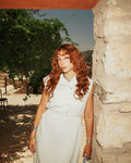 Bokra Ahla Striped Knee-Length Dress